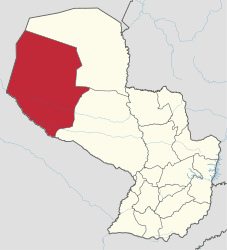 Karte von Paraguay - boqueron